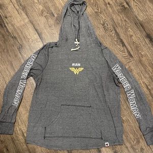 Champion Woman’s Med long sleeve hoodie T-shirt! I am Wonder Woman !